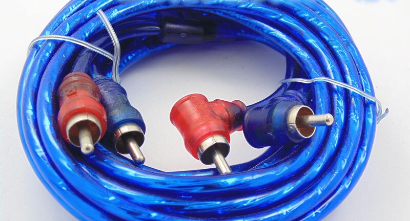 Kit de cableado de amplificador completo para coche, juego de subwoofer estéreo para coche, medidor de líneas para altavoces Subwoofers Universal