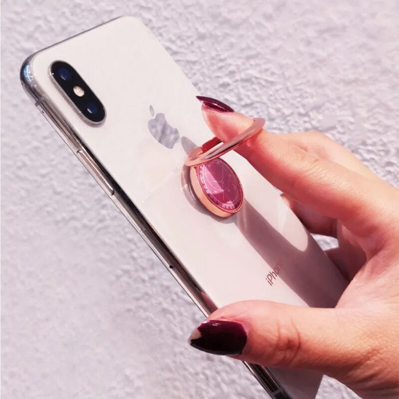 Small Fresh Mobile Phone Ring Holder Magnetic Car Bracket Tablet Stent Cute Watch Pattern Support Phone Stand for iphone X XS XR