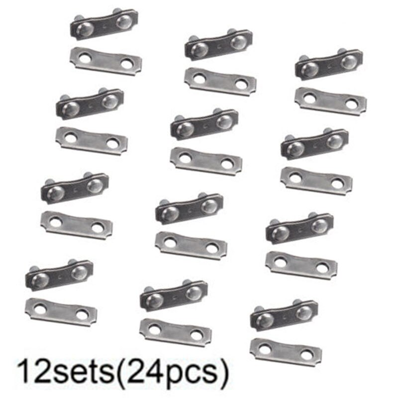 12 Sets Chainsaw Chain Links Repair Part Size 3/8LP Pitch - .043 .050 Gauge Easy To Use And Install Chain Links