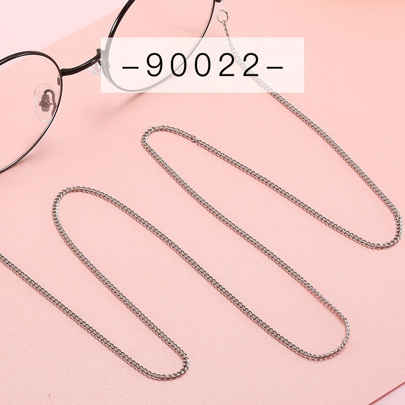 schick Edelstahl Sommer Stil Sonnenbrille Kette Schlüsselband Nicht-Fading Gläser Kabel Halfter zubehör: 90022