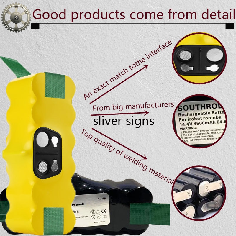 3500/4500mAh Battery for Irobot Roomba 500 600 700 800 900 Series vacuum cleaner Irobot Roomba 600 620 650 700 770 780 800