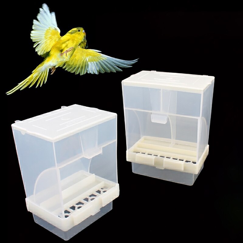 Automatic Bird Feeder No-Mess Bird Feeder Cage tool For Budgerigar Canary Cockatiel Finch Parakeet Seed Food Container K802