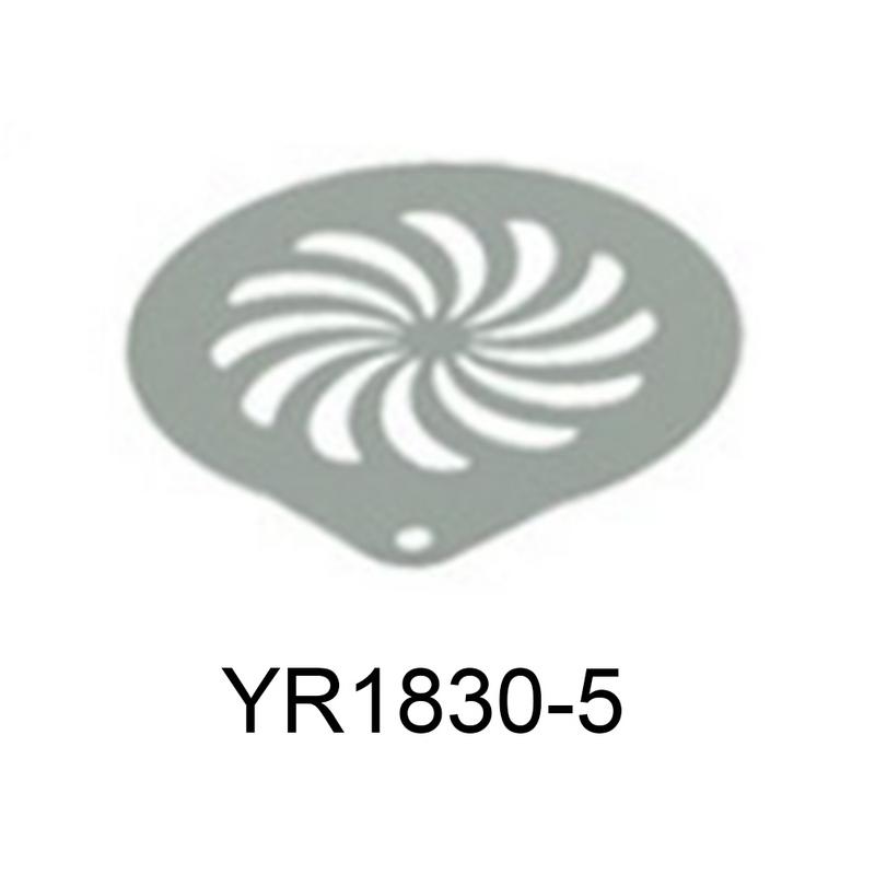 Koffie Stencils Rvs Koffie Decorating Stencils Sjabloon Voor Latte Cappuccino Cupcake Cookie Stencils: Zwart