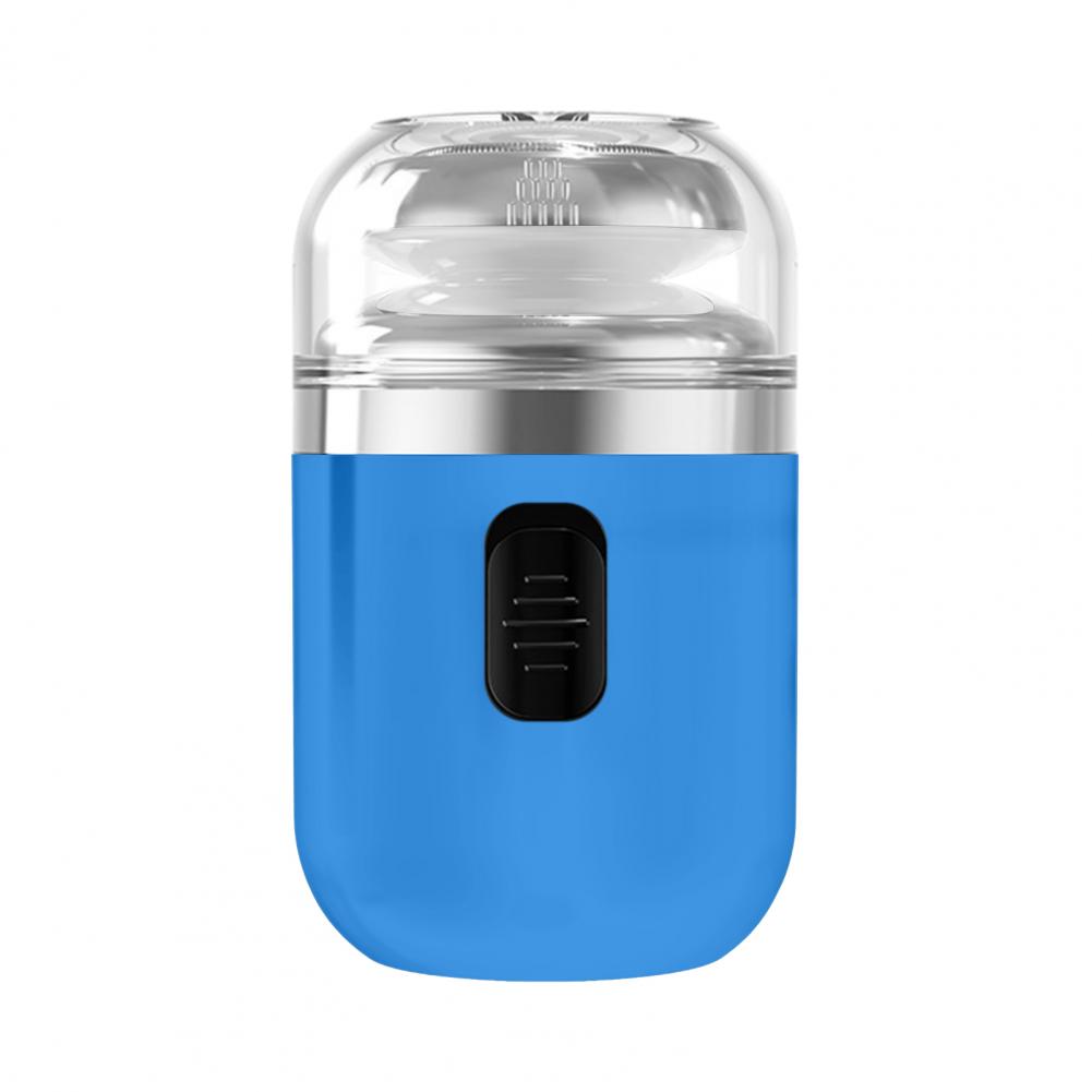 Rasoio elettrico da uomo a doppio scopo mini rasoio elettrico lama staccabile Rasoio da viaggio tascabile Uso di viaggio d'affari: grigio