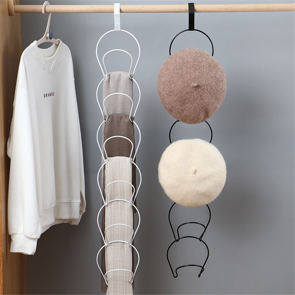 Porte-chapeau mural, 5 pièces, présentoir de rangement derrière les portes, crochets pour sac, écharpe, cintre, étagère, organisateur d'accessoires pour la maison