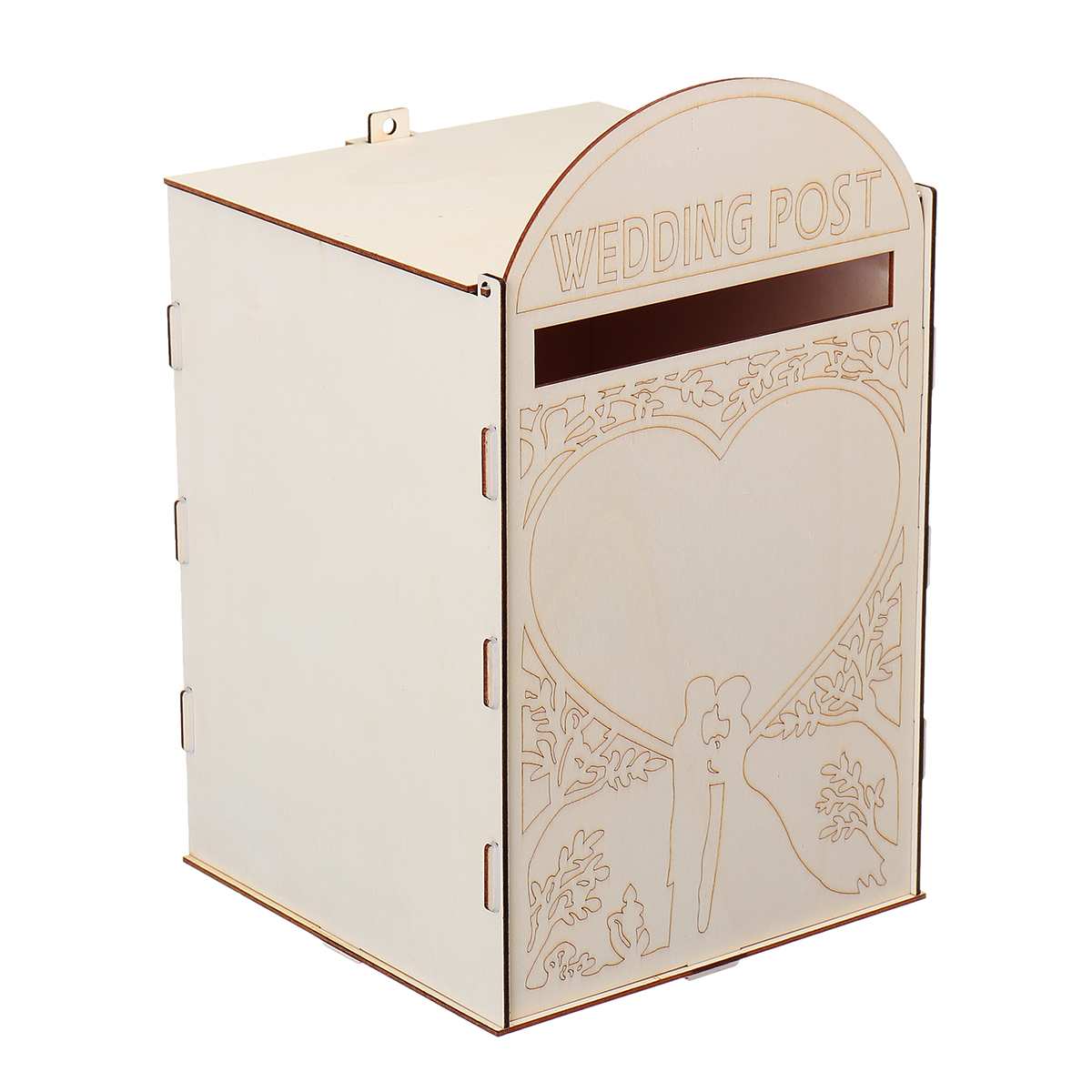 DIY Wooden Wedding Supplies Mailbox Royal Mail Style Ornaments Wedding Post Box Card Boxes With a Key