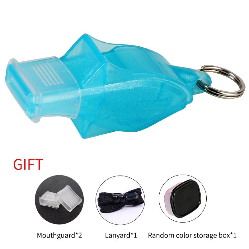Non-nuclear Dolphin Whistle ABS Plastic Referee Whistles For Outdoor Sport Basketball Soccer High Pitch Easy Blow Match Whistles: Light blue