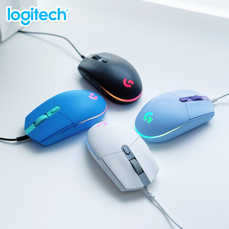 Logitech G102 Wired Gaming Mouse - Ergonomic , Custom DPI Levels, Responsive Buttons for Daily Gaming/Work
