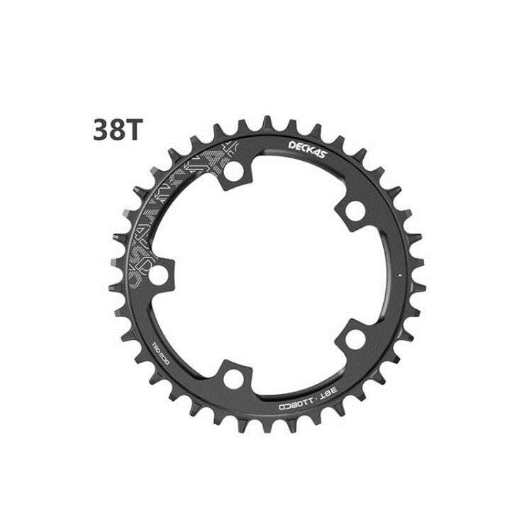 DECKAS 110BCD 5 Bolt Road Bike Narrow Wide Tooth Chainring 52T- 36T Bicycle Chainwheel forShimano forSRAM Crank Bicycle Parts: WHITE
