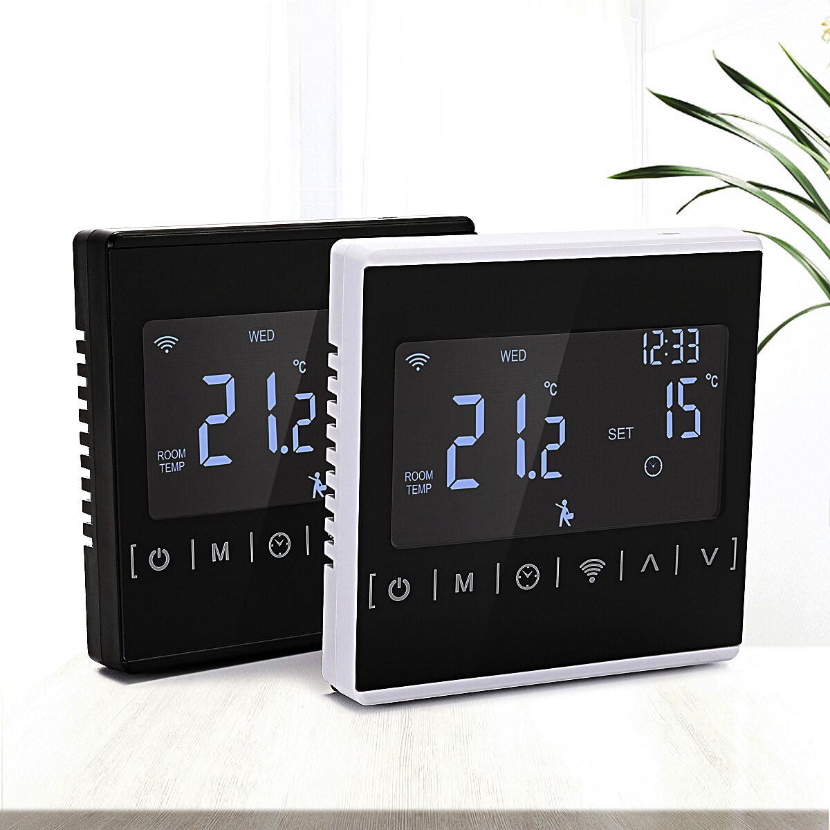 WiFi 110V 220V 230V smart thermostat, electric floor heating temperature thermostat for electric heating