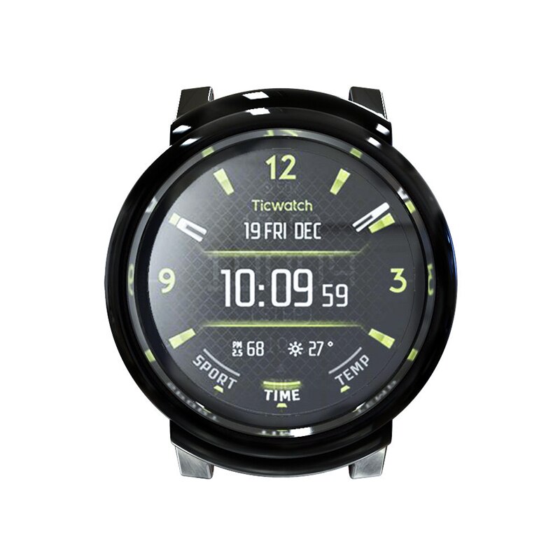 Mjukt fodral för ticwatch pro smart watch protector fodral e -serie tillbehör för tic watch pro watch cover slim plating tpu shell