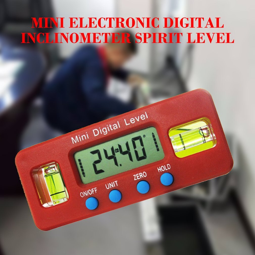 360 Degree Mini Digital Protractor Angle Finder Inclinometer Electronic Level With Magnetic Bottom Angle Measuring Tool