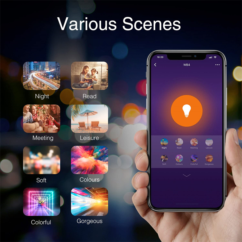 Tuya smart lyspære 15w zigbee 3.0 wifi  e27 fargerik rgbcw dimbar 85-265v smart home led lampe kompatibel alexa google home