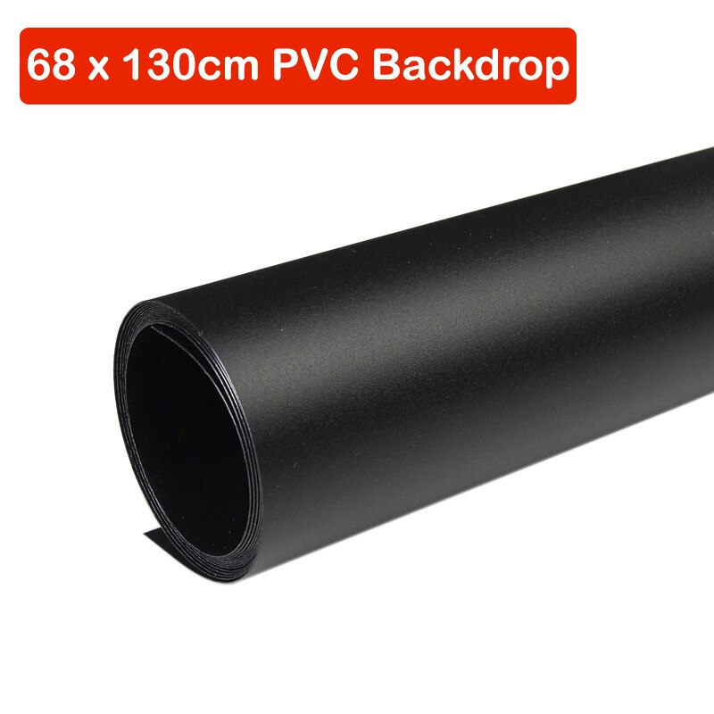 68X130 Cm Grey Pvc Materiaal Achtergronden Achtergrond Anti-Rimpel Voor Foto Studio Fotografie Achtergrond Apparatuur: Black