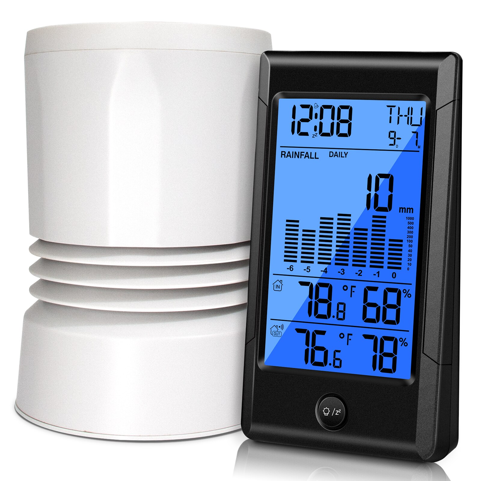 Weather Station Rain Gauge Calendars Alarm Clocks Vicedeal