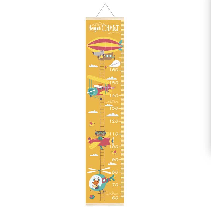Children's Room Home Wall Decoration Nordic Children Canvas Height Ruler Kids Growth Size Chart Height Ruler Measuring Ruler: E