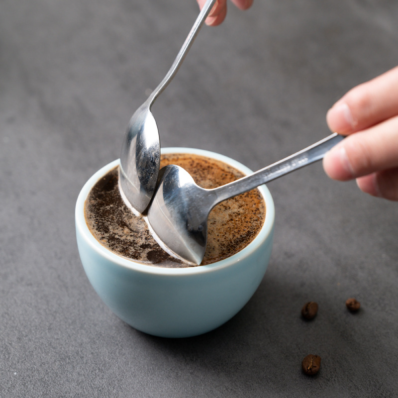Coffee Cup Measuring Spoon 304 Stainless Steel Long Handle Cup Measuring Bowl Mixing Spoon Coffee Measuring Spoon Barista Tool