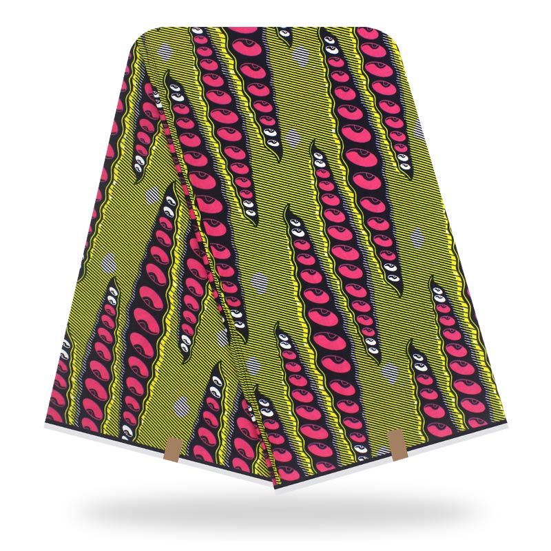 Tela de algodón encerado de estilo africano Nederlands , , tela de algodón, Material de tela africana de , 6 yardas: 02