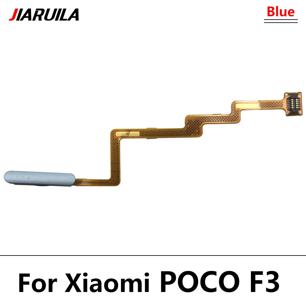 Cable flexible de escáner de huella dactilar para Xiaomi Poco F3, Sensor de identificación táctil, botón de inicio, piezas de reparación de teléfono inteligente PocoPhone F3