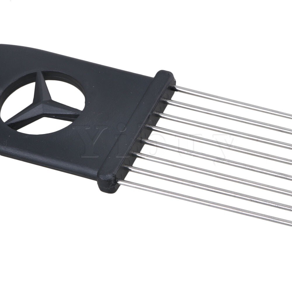 Yibuy 13inch Length Stainless Steel Guiro with Scraper Musical Training Instrument