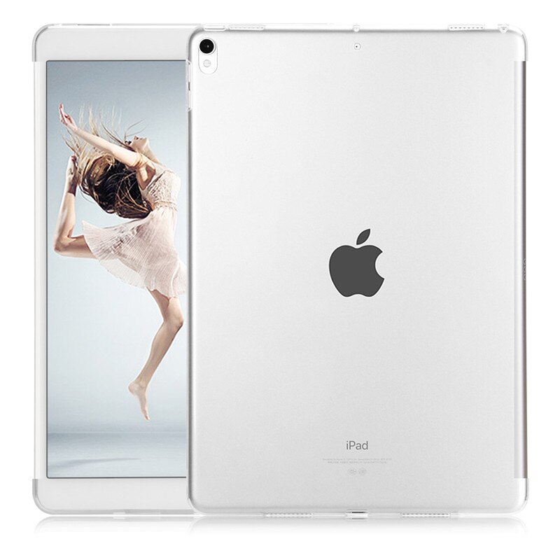 For ipad air 3- deksel, for ipad pro 10.5 -tommers deksel ultra slim myk tpu-deksel for ipad 10.5 , bakdeksel for ipad 10.5: Hvit
