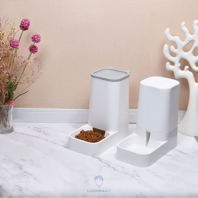 3.8l grote capaciteit huisdier hond kat automatische voederbak afneembare hond kat water dispenser voerbak voor kat hond huisdierbenodigdheden