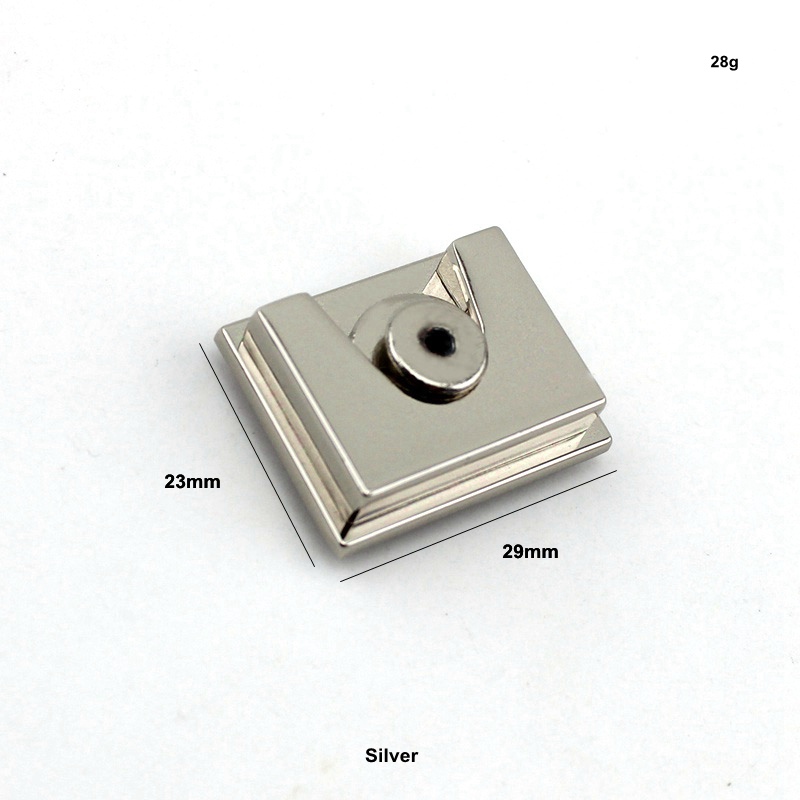 2sets 5colors Square lock metal for handbags factory hardware Bag Parts Accessories