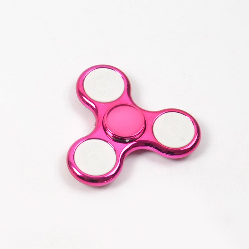 Hand Spinner Leucht LED licht Spinner Hand oben Spinner glühen in dunkel Licht EDC Spiner Finger betonen Linderung Spielzeug: Rose rot