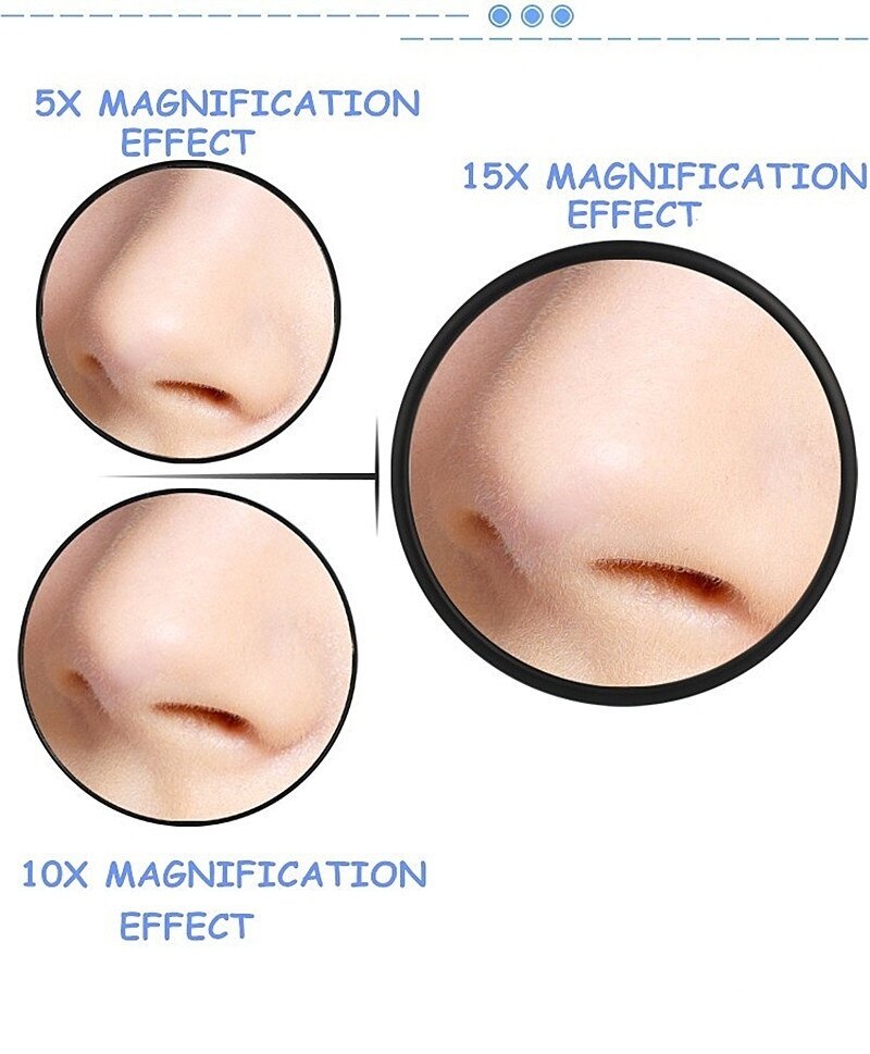 Makeup Mirror 3X/5X/10X/15X Magnifying Glass Mirrors Cosmetics Mirror With Suction Cup Women Beauty Makeup Tool Girl Boy