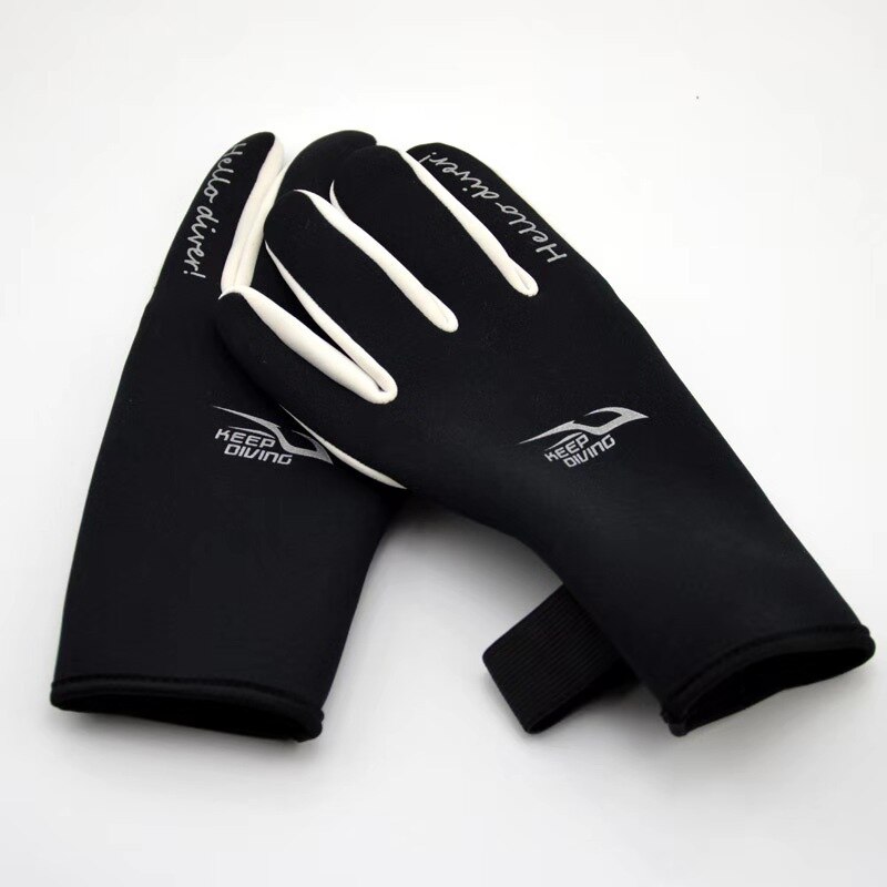 2mm néoprène plongée sous-marine gants pêche plongée en apnée anti-dérapant néoprène et Nylon combinaison humide gants nager surf aquatique chasse sous-marine: A1 / XL