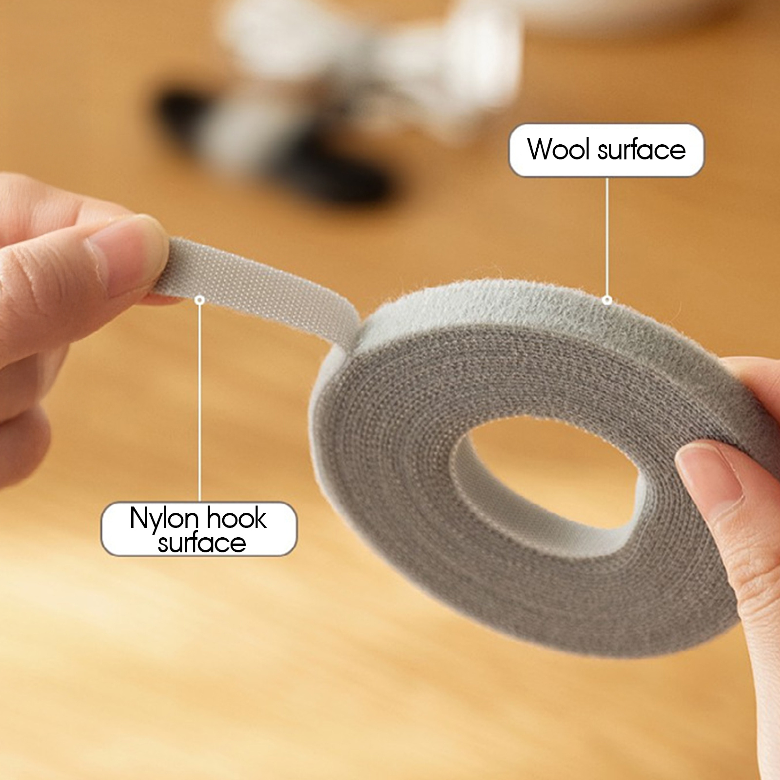 5M Cable Organizer DIY Cable Management Wire Winder Tape Earphone Mouse Cord Management Ties Protector Home School Office Use