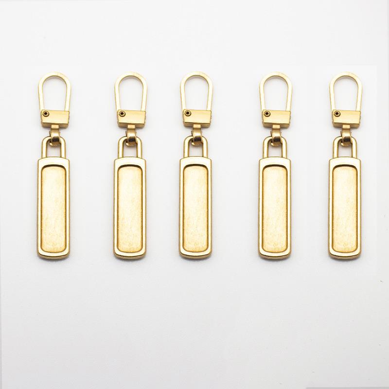 5pcs Detachable Metal Zipper Puller Universal Instant Repair Kit Zipper Sliders Head Repair Kit For Clothing Jacket Sewing Tools: Antique Copper