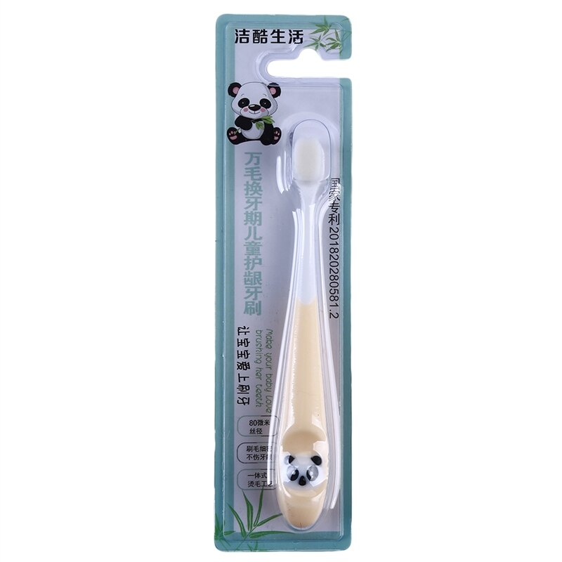 1 pièces enfants brosse à dents dessin animé brosse à dents enfants écologiquement doux cheveux mignon propre dents brossage brosse à dents