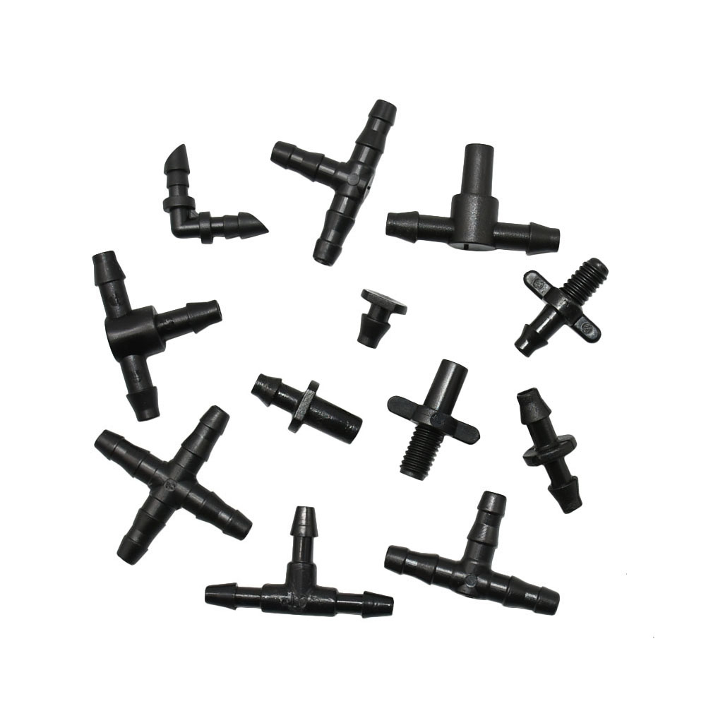 25 stücke 3/5 4/7 Schlauchtülle Anschluss 1/4'' & 1/8'' Schlauch Schlauch Wasser Splitter gemeinsam Abschläge Kreuz Eng stecker Tropf bewässerung System