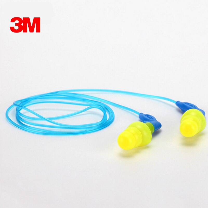 3M 340-8002 Ear Protector Authentic Foam Soft Silicone corded Noise Reduction ChristmasTree Earplugs Swimming Protective earmuff