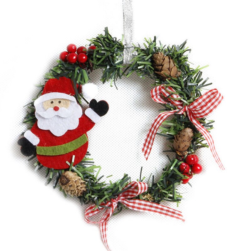 ściana wiszący ornament girlanda DIY wiszące wieniec wieniec rattanowy pierścień obręcz wieńce świąteczne drzwi rękodzieło robić powieszenia na impreza dekoracje: Old man 03