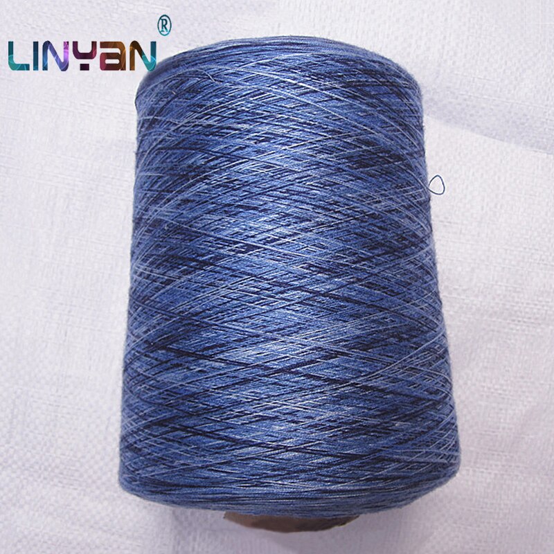500g Hand knitting wool yarn Space dyeing Crochet thread for knitting Mercerized cotton thread Machine embroidery thread ZL52