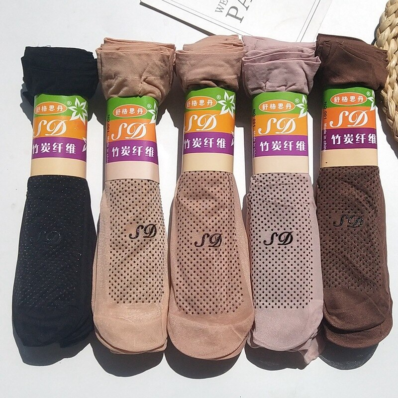 10 par sokker #39 krystal tynde gennemsigtige tynde silkestrømper kvinder om sommeren sokken vrouwen fløjl leopard