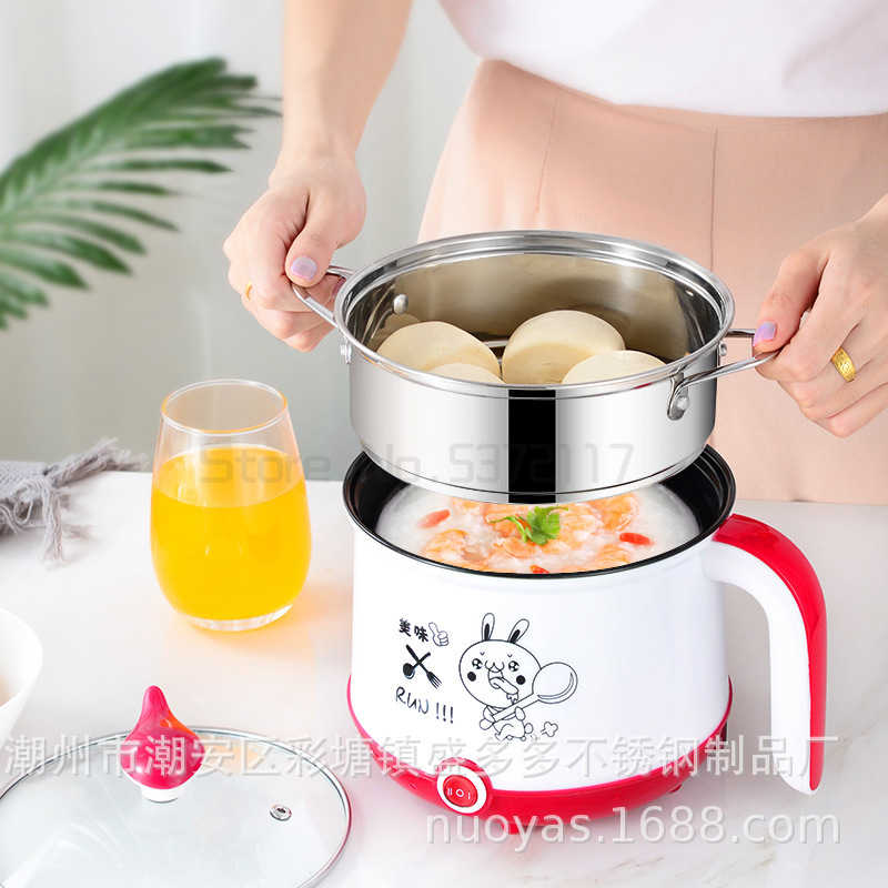 220V Mini Rice Cooker Electric Cooking Machine Single/Double Layer Available Pot Multi Electric Rice Cooker EU/UK/AU/US