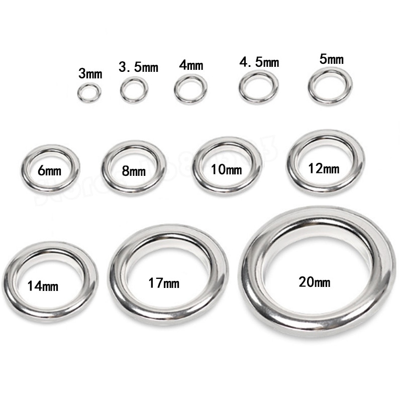 50sets 2mm-40mm Metall Ösen mit Tülle für Leathercraft DIY Scrapbooking Schuh Gürtel Kappe Tasche Tag kleidung Rucksack Zubehör