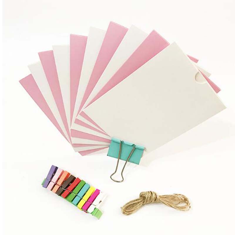 10 Pcs Combinatie Papier Fotolijst Met Clips En 2 M Touw 6 Inch Foto Muur Opknoping Foto Diy Thuis decoratie Fotoalbum