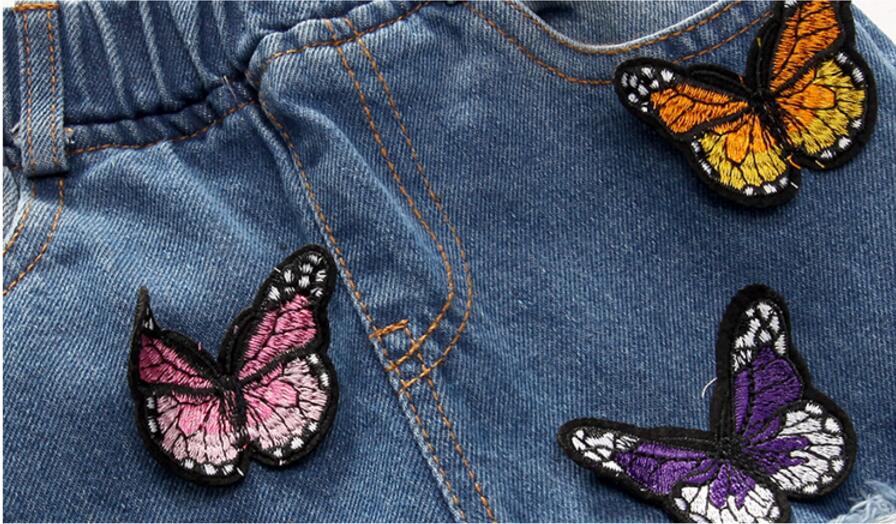 Pantalones vaqueros con agujeros rotos para niñas, ropa de , primavera y otoño