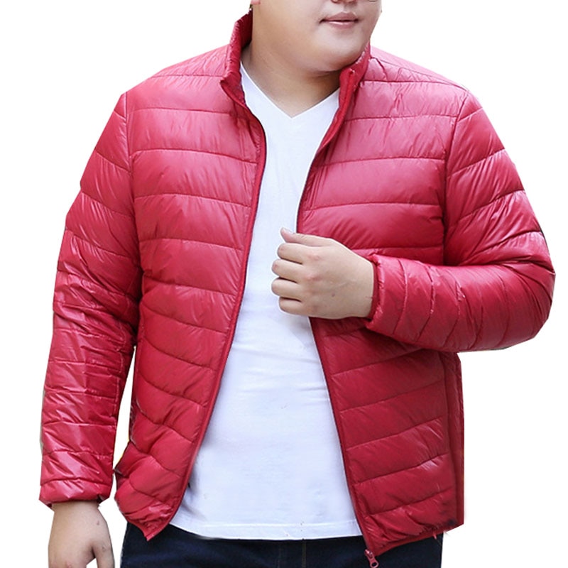 Höst vinter män vinterjackor plus size byst 155cm 5xl 6xl 7xl 8xl 9xl långärmad vinterjacka män
