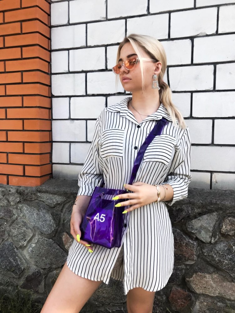 1 zestaw = 2 sztuk kobiet torebka 2 w 1 przezroczysty pakiet A4 A5 pcv dorywczo dziewczyny torba na ramię aligator torba