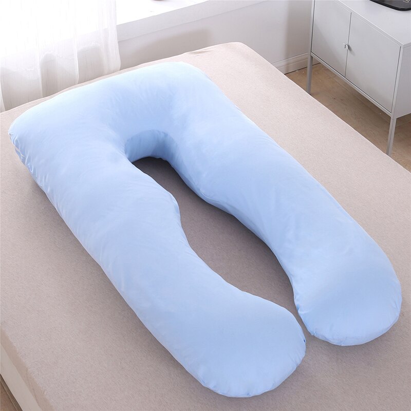 76*127cm graviditetspude pude sengetøj helkropspude gravid behagelig u-form sovestøttepuder vaskbare yyf 015: Yyf 015j-2-127 x 76cm