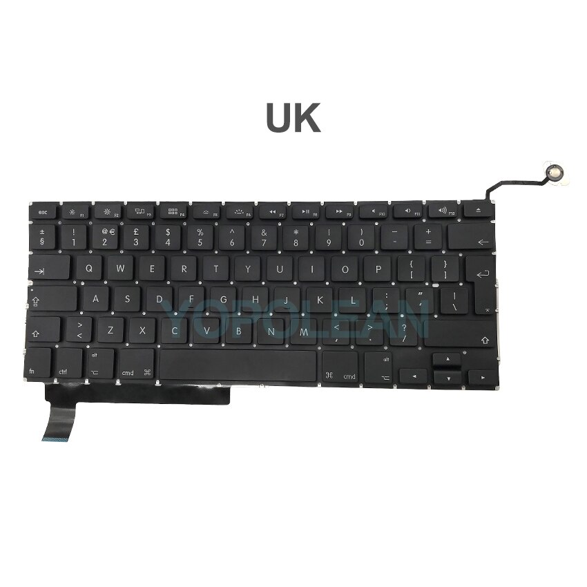 For Macbook Pro 15" A1286 Replacement Keyboard US UK English Layout with keyboard Screws Years
