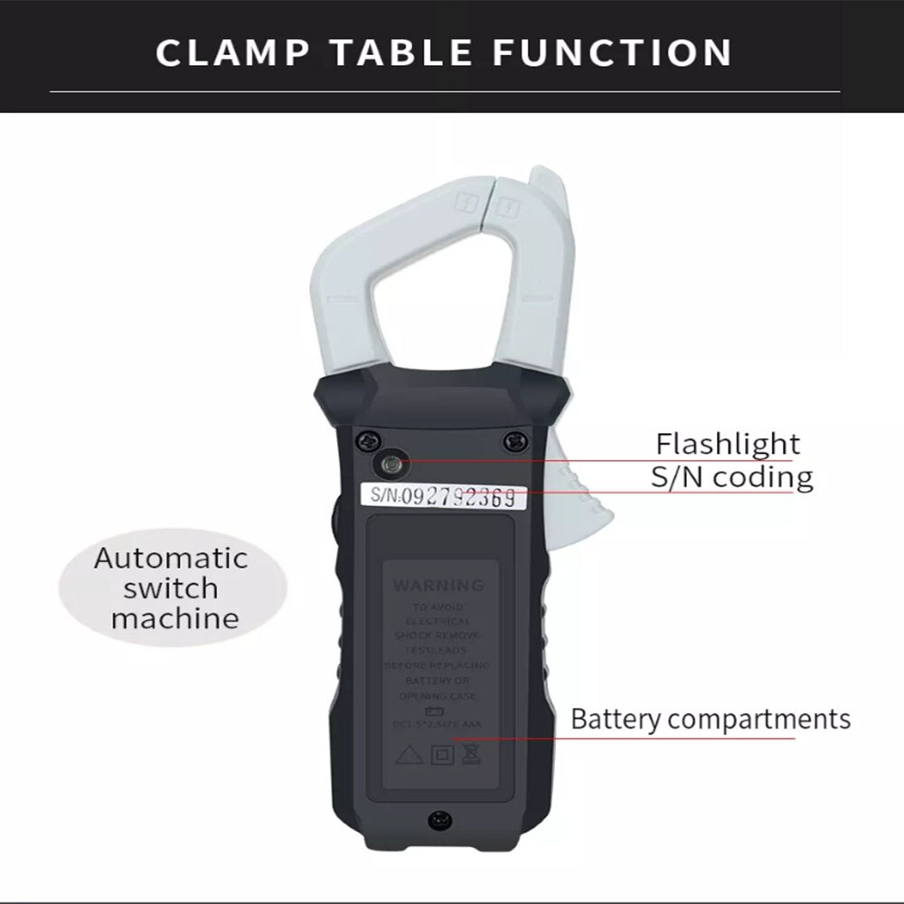 MUSTOOL X2 Digital Multimeter 6000 Counts True RMS Clamp Meter AC Voltage&Current Digital Multimeter Automatic Digital Meter