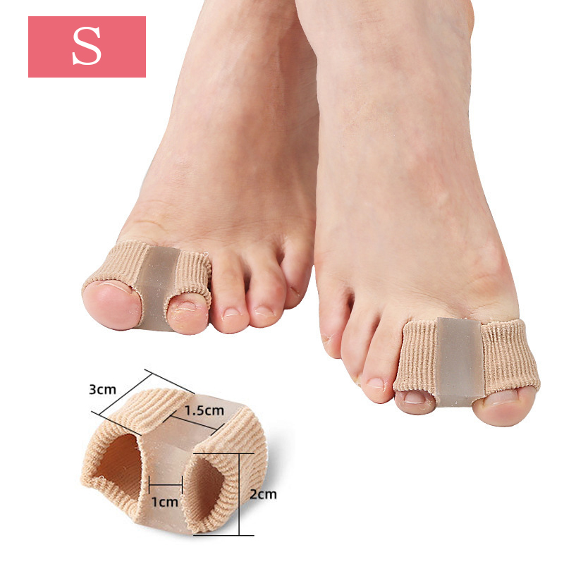 1PCS Toe Separator Hallux Valgus Bunion Corrector Orthesen Füße Knochen Daumen Teller Korrektur Pediküre Füße Haarglätter: Licht Grau