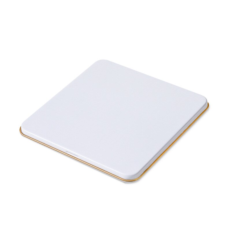 Tea Tin Box Square Small Tea Packaging Box Tinplate Boxes Can Be Wholesaled: White