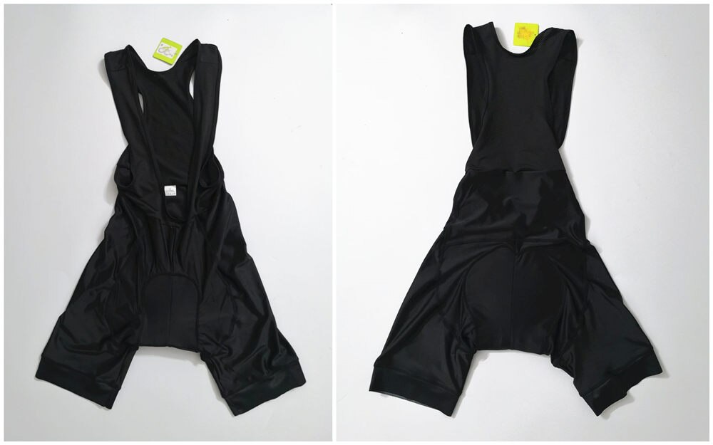 Pro Race-pantalones cortos ajustados para ciclismo, LICRA de poliamida y licra, corte negro completo, con almohadilla 4D de Gel, para montar en bicicleta de largo tiempo, Culote de ciclista